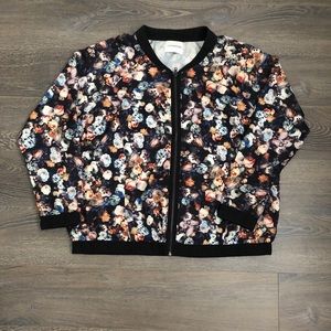 JUNAROSE Floral bomber jacket